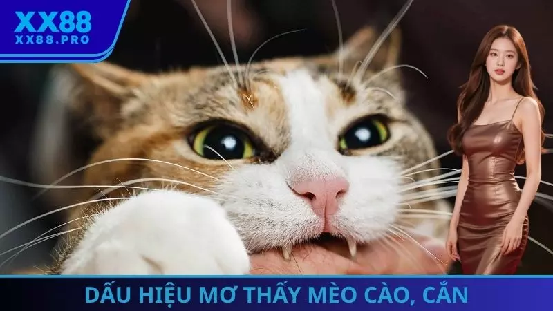 Dấu hiệu mơ thấy mèo cào, cắn